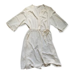 Vintage Lorraine Off White/Cream Robe L